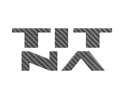 Tailgate Letter Emblem Overlays Fits 2022-2024 Nissan Titan by Tufskinz.com