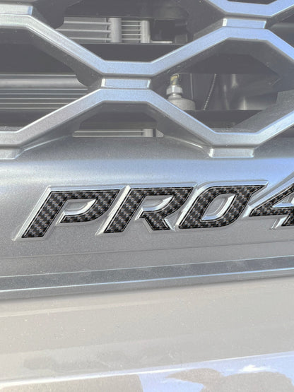 Pro 4x Emblem Letter Overlays Fits 2022-2025 Nissan Titan by Tufskinz.com