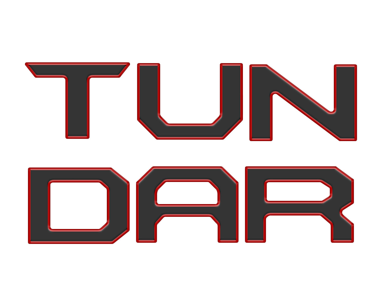 Tailgate Letter Inserts Fits 2014-2021 Toyota Tundra by Tufskinz.com