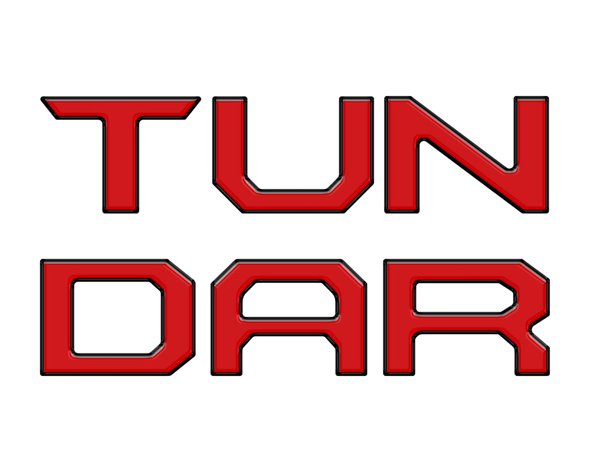 Tailgate Letter Inserts Fits 2014-2021 Toyota Tundra by Tufskinz.com