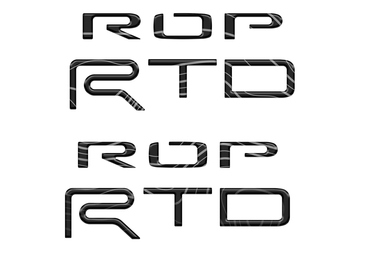 Bed Side Letter Inserts Fits 2015-2021 Toyota Tundra TRD Pro by Tufskinz.com