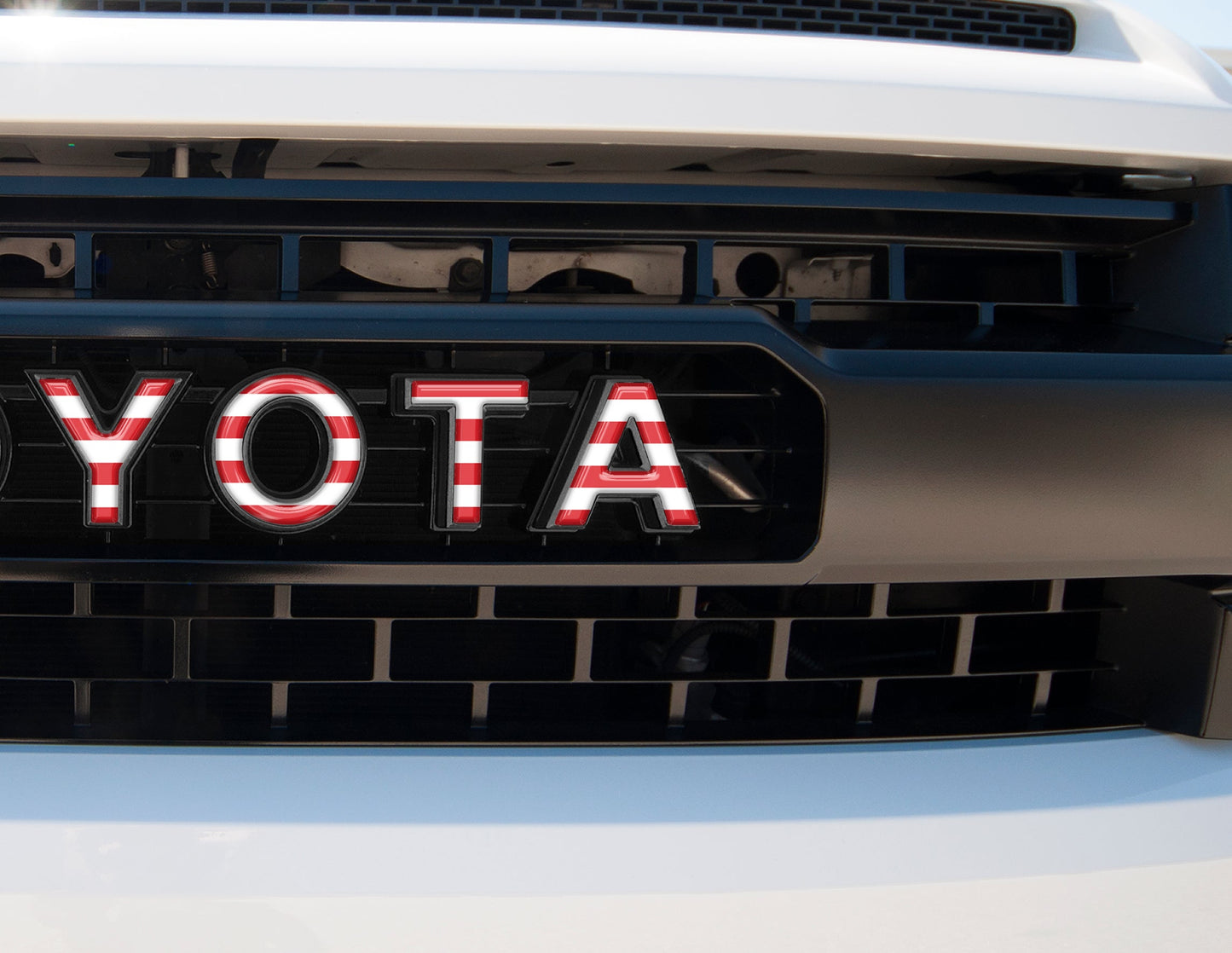 Grille Letter Overlays Fits 2014-2021 Toyota Tundra by Tufskinz.com