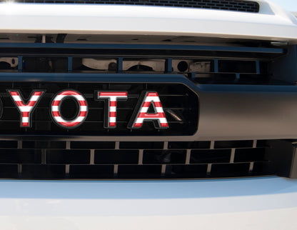 Grille Letter Overlays Fits 2014-2021 Toyota Tundra by Tufskinz.com