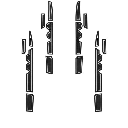 Crew Max Side Door Foam Inserts Fits 2007-2021 Toyota Tundra by Tufskinz.com