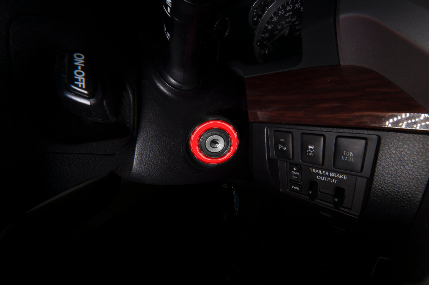 Key Ignition Accent Overlay Fits Tacoma(2016-23) & Tundra(2014-21) by Tufskinz.com
