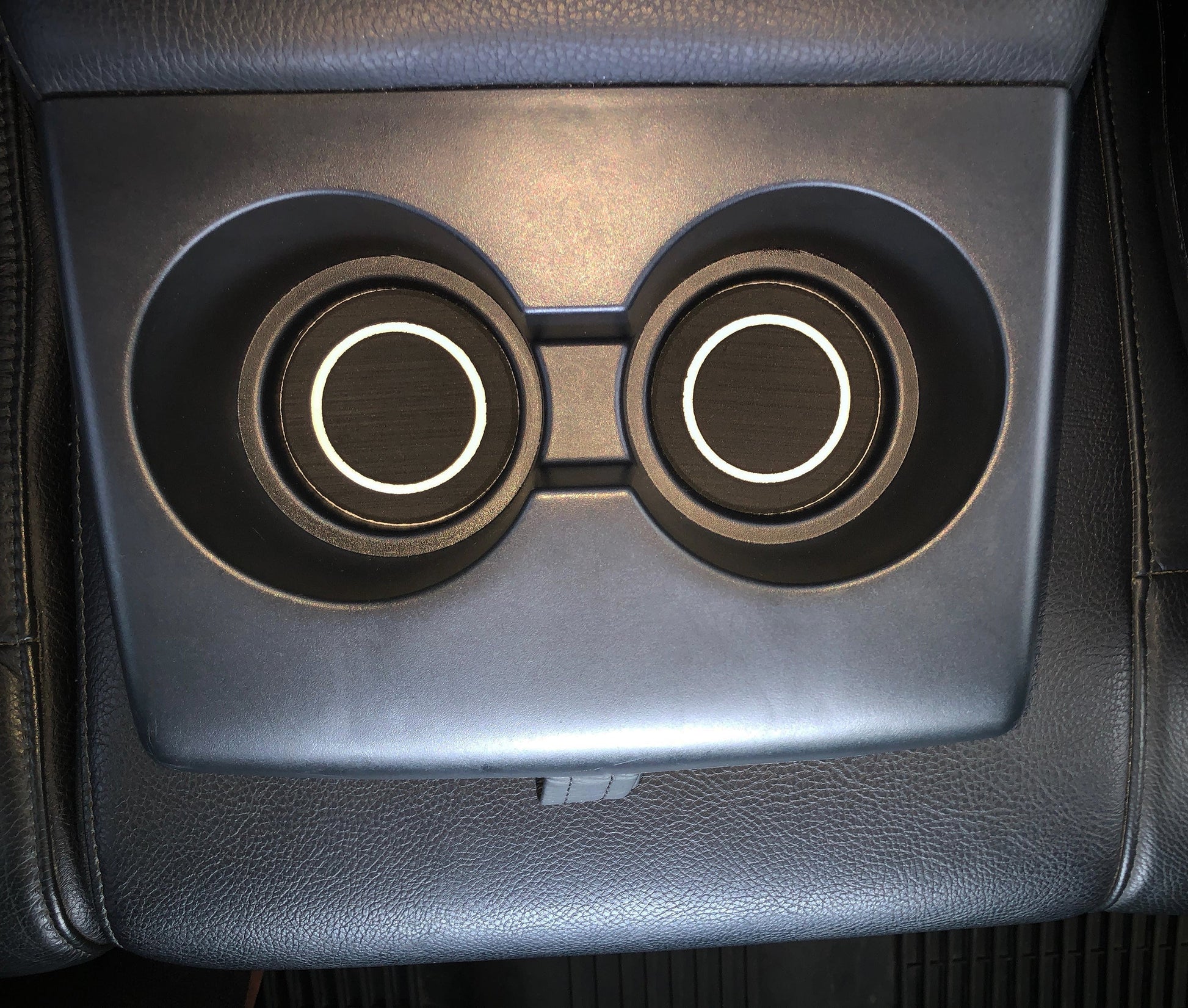 Rear Seat Cup Holder Inserts Fits 2007-2021 Toyota Tundra by Tufskinz.com