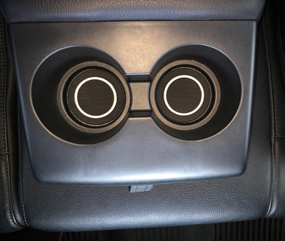 Rear Seat Cup Holder Inserts Fits 2007-2021 Toyota Tundra by Tufskinz.com