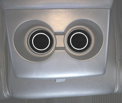 Rear Seat Cup Holder Inserts Fits 2007-2021 Toyota Tundra by Tufskinz.com