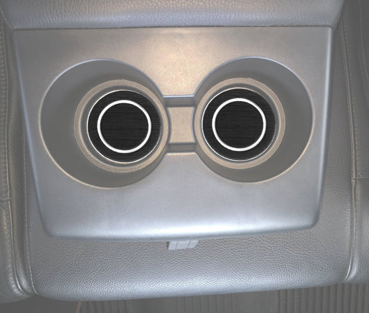 Rear Seat Cup Holder Inserts Fits 2007-2021 Toyota Tundra by Tufskinz.com