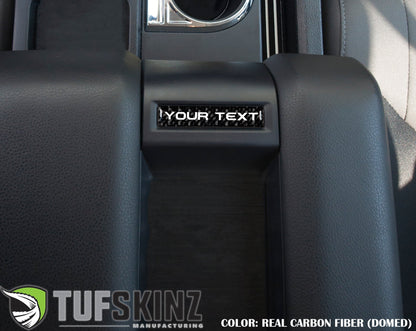 Center Console Badge-Custom Text - Fits 2014-2021 Toyota Tundra by Tufskinz.com