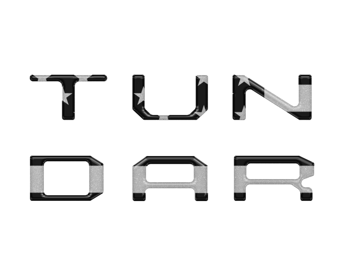 Radio Letter Inserts Fits 2014-2021 Toyota Tundra by Tufskinz.com