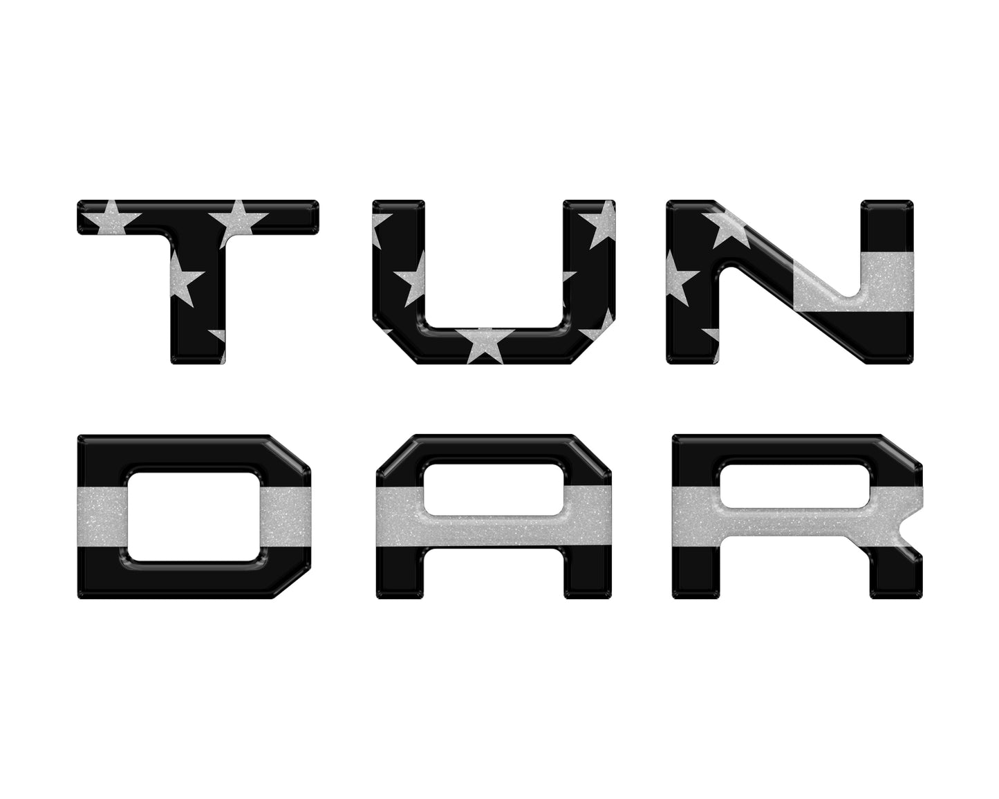 Radio Letter Inserts Fits 2014-2021 Toyota Tundra by Tufskinz.com