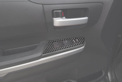 Door Switch Panel Accent Trim Fits 2014-2021 Toyota Tundra by Tufskinz.com