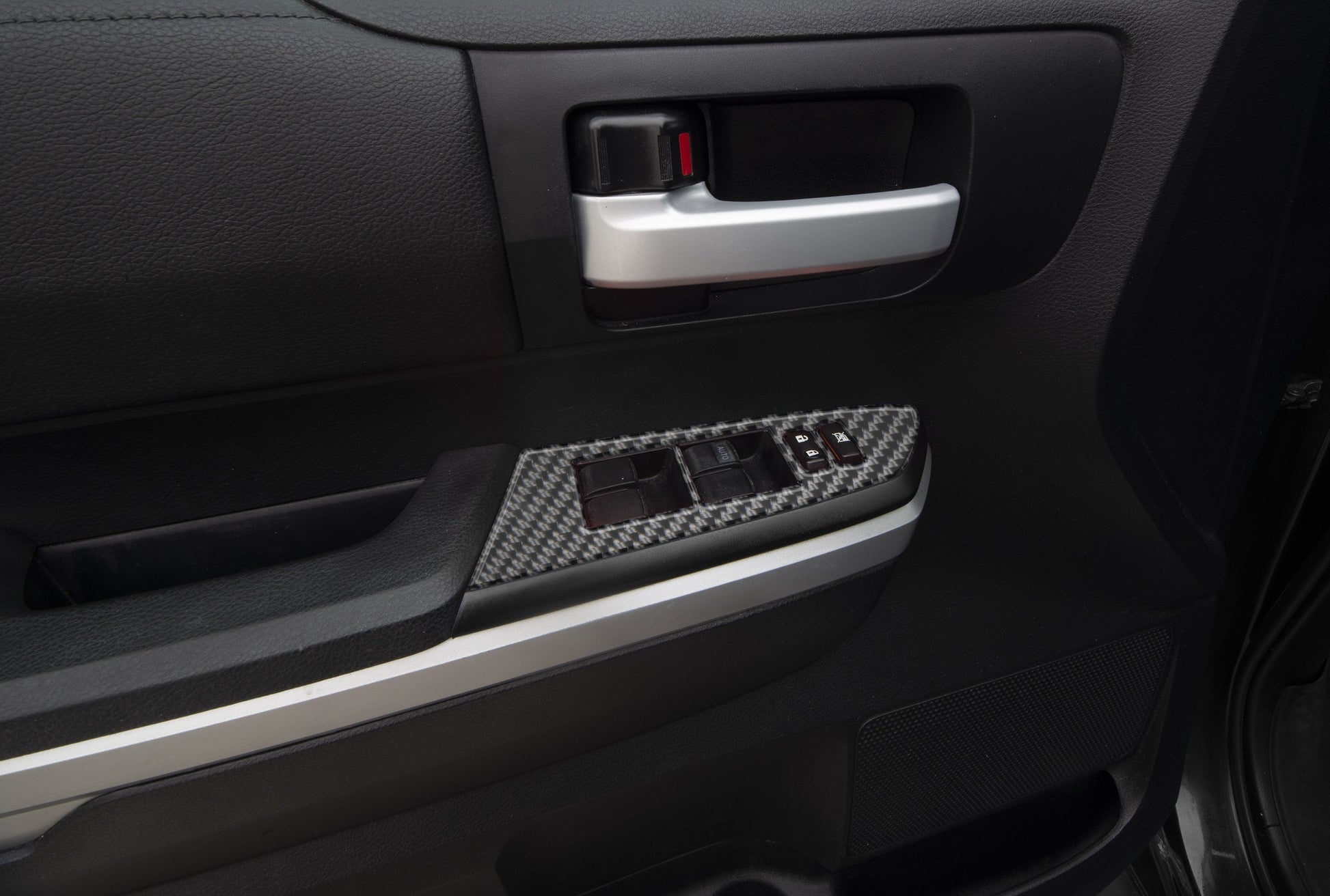 Door Switch Panel Accent Trim Fits 2014-2021 Toyota Tundra by Tufskinz.com