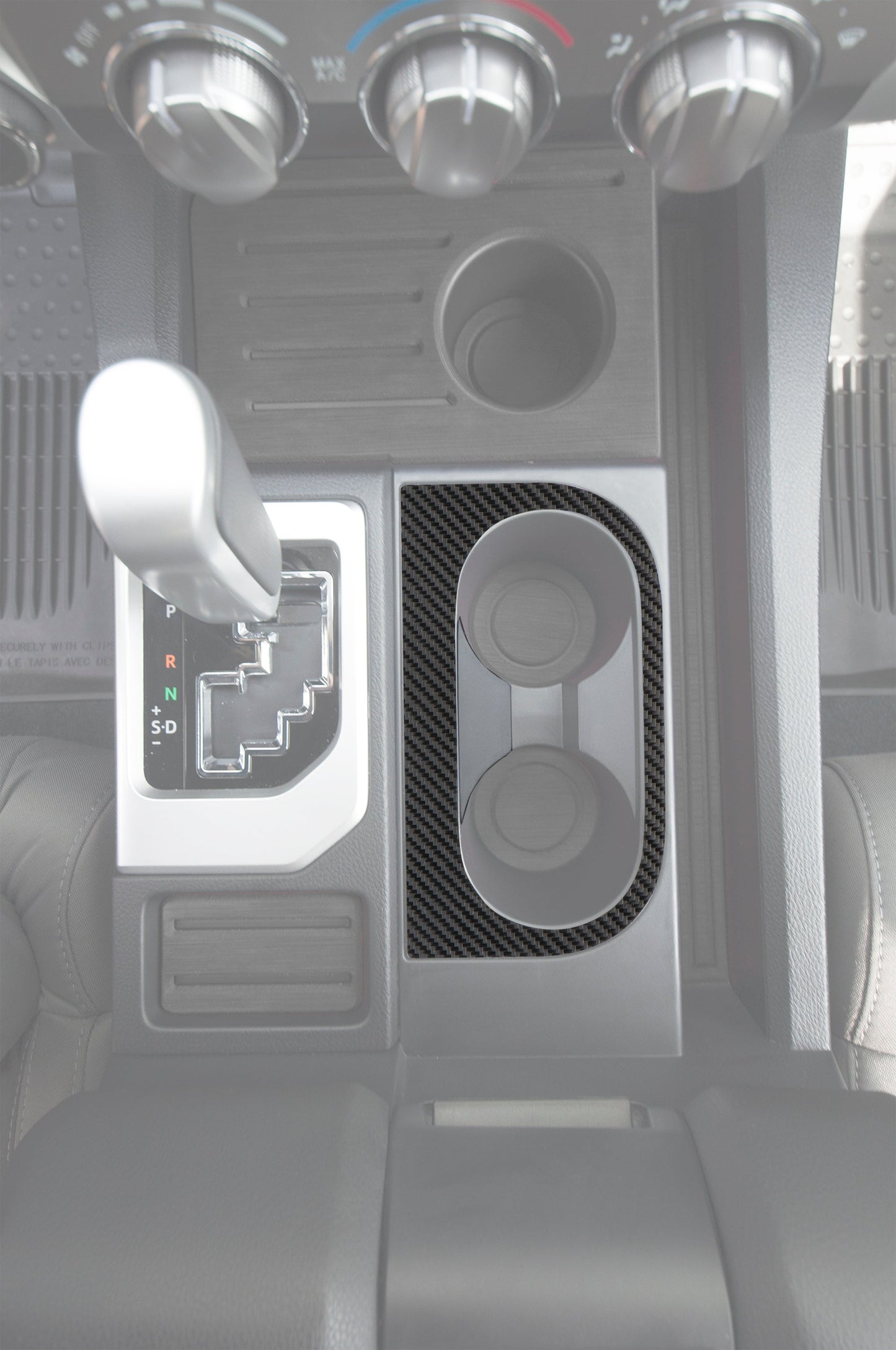 Center Console Cup Holder Replacement Trim Fits 2014-2021 Toyota Tundra by Tufskinz.com