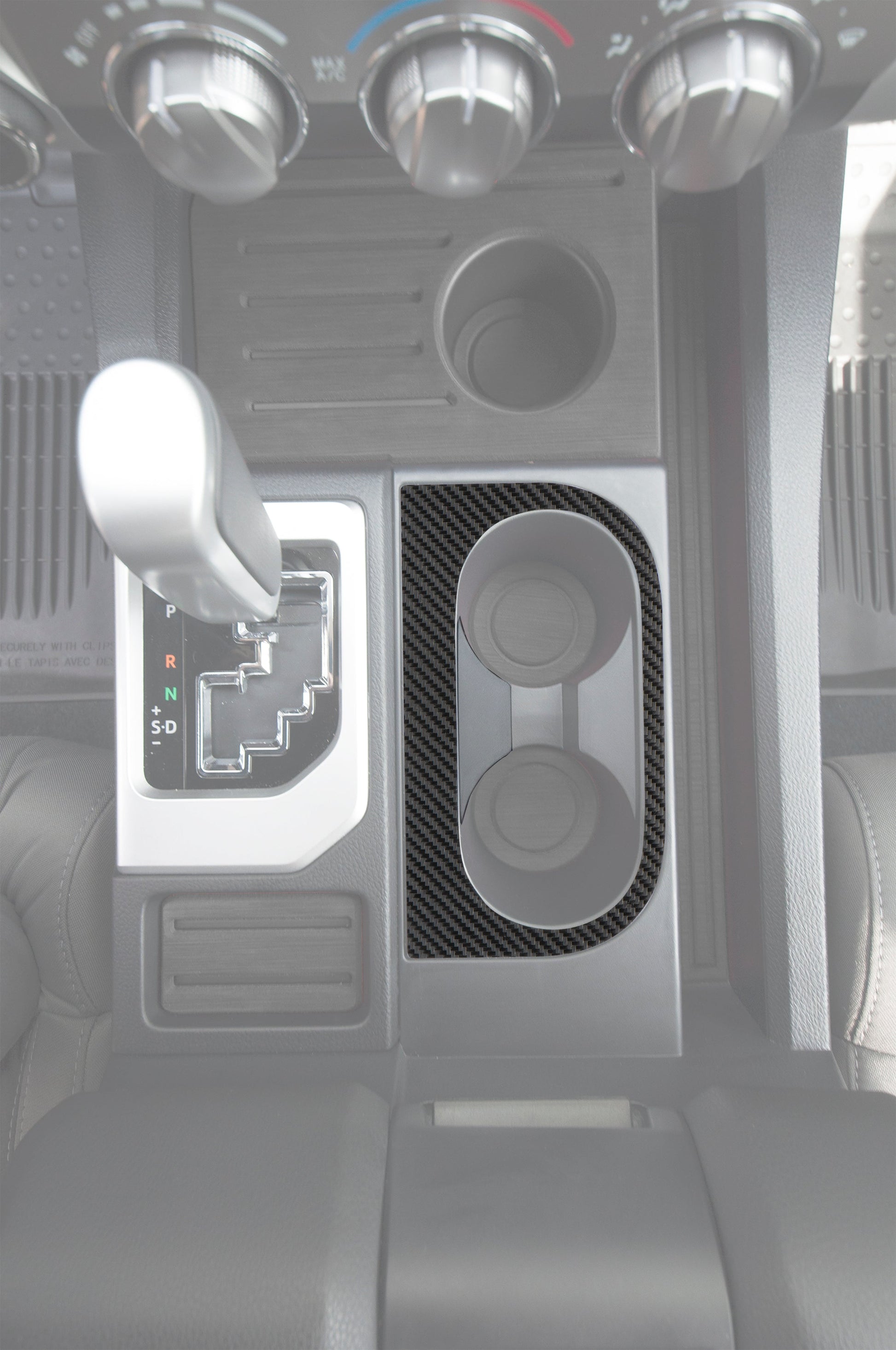 Center Console Cup Holder Replacement Trim Fits 2014-2021 Toyota Tundra by Tufskinz.com