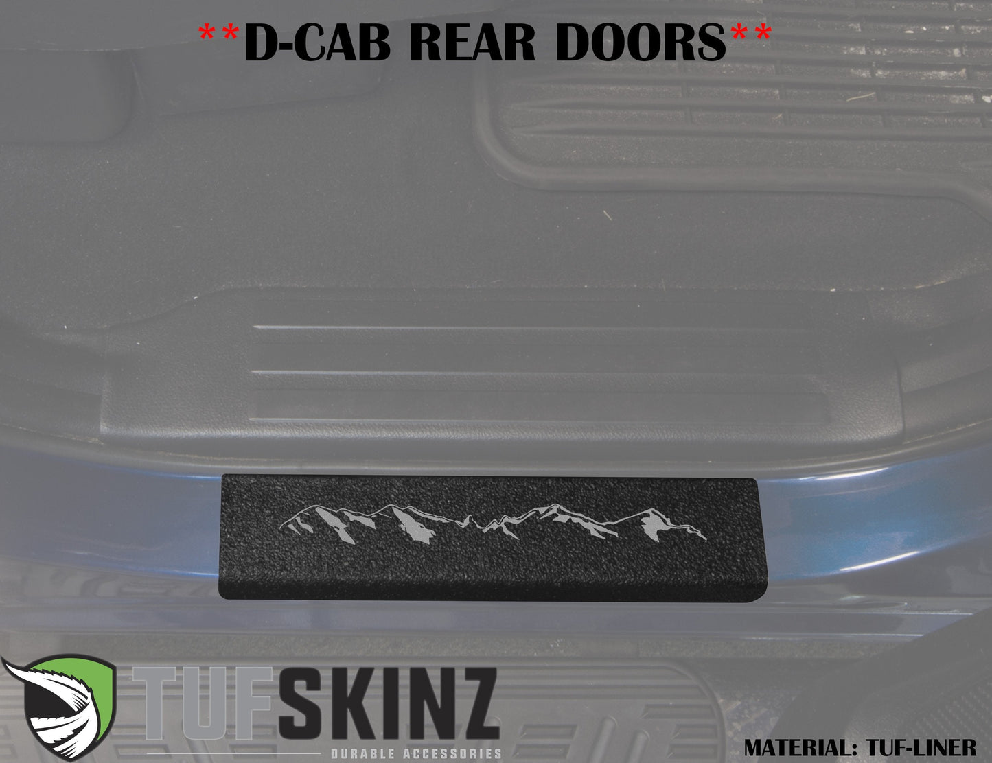 Door Sills Protection Overlay Fits 2007-2021 Toyota Tundra by Tufskinz.com
