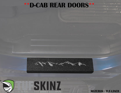 Door Sills Protection Overlay Fits 2007-2021 Toyota Tundra by Tufskinz.com