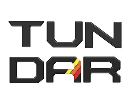 Lower Grille Letter Inserts Fits 2022-2026 Toyota Tundra by Tufskinz.com