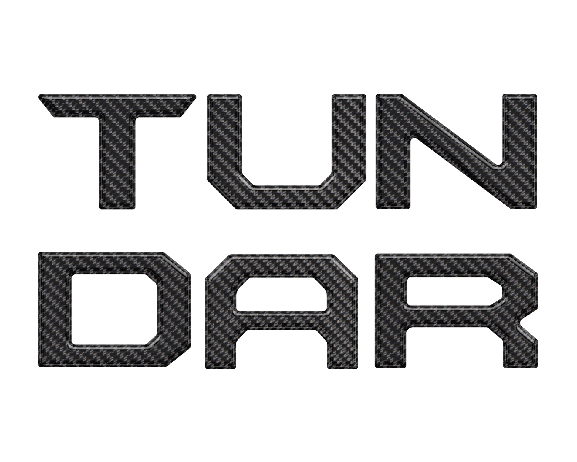 Lower Grille Letter Inserts Fits 2022-2026 Toyota Tundra by Tufskinz.com