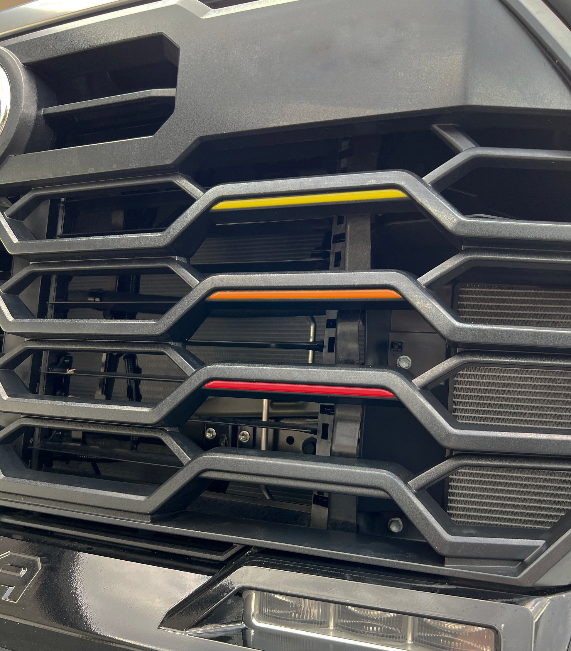TRD Grille TRI-Color Line Inserts Fits 2022-2026 Toyota Tundra & 2023-2026 Toyota Sequoia by Tufskinz.com
