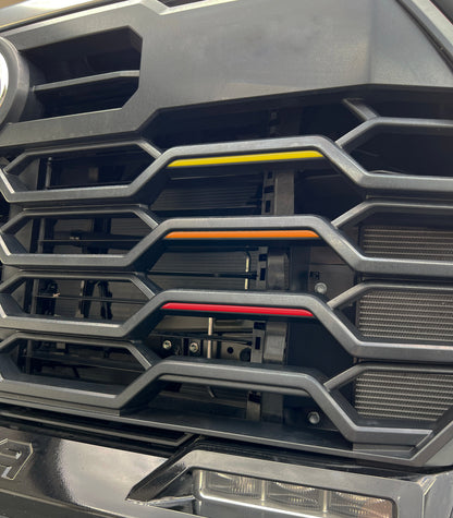 TRD Grille TRI-Color Line Inserts Fits 2022-2026 Toyota Tundra & 2023-2026 Toyota Sequoia by Tufskinz.com