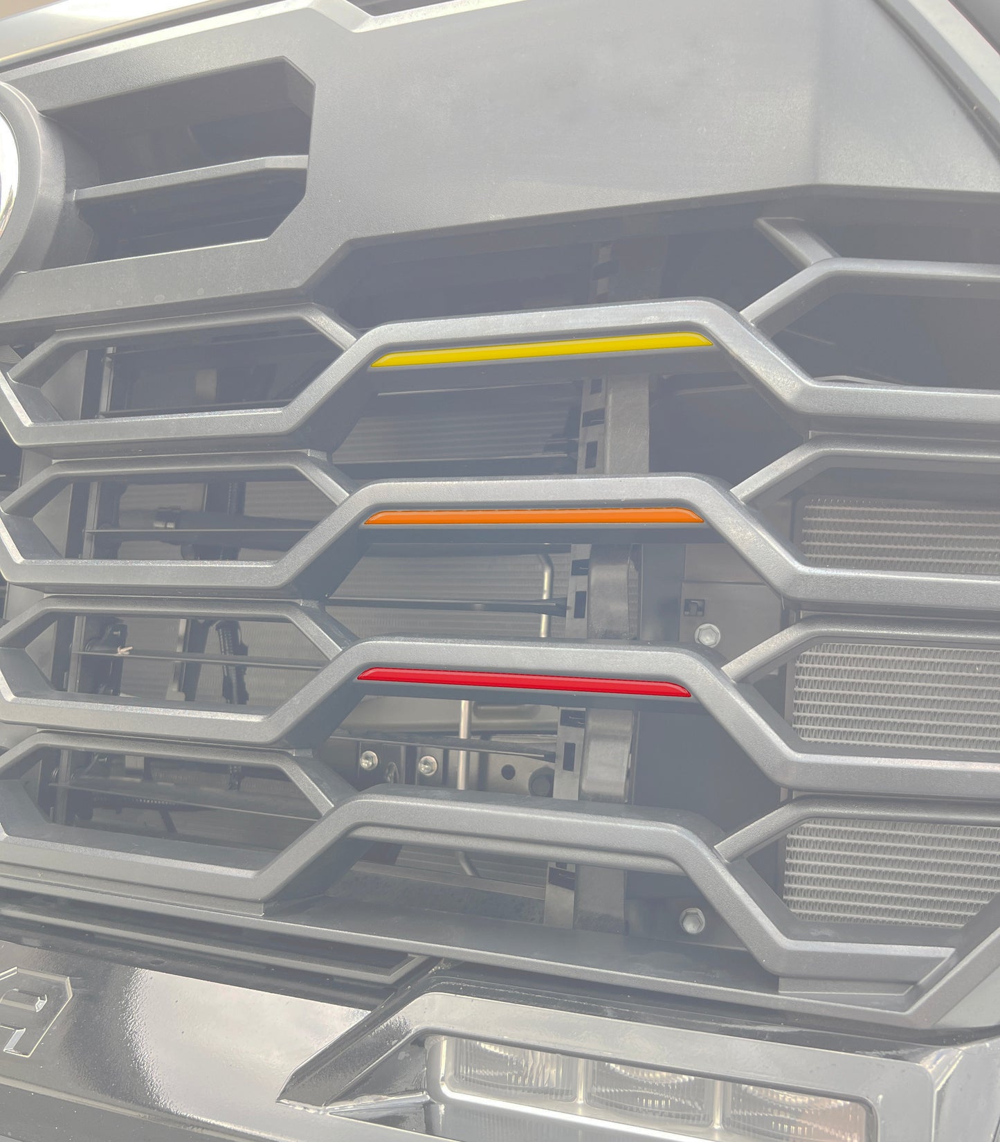 TRD Grille TRI-Color Line Inserts Fits 2022-2026 Toyota Tundra & 2023-2026 Toyota Sequoia by Tufskinz.com