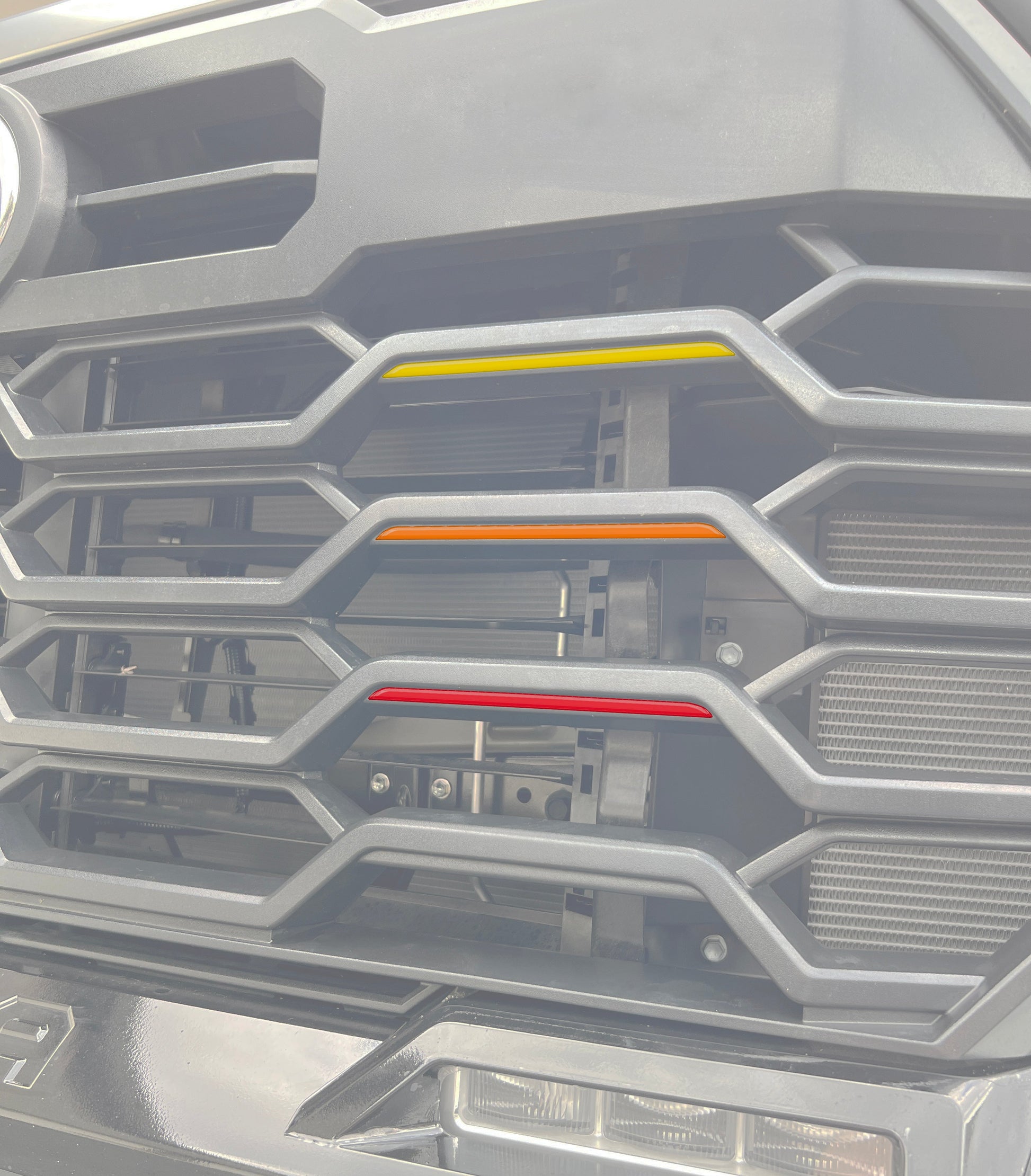 TRD Grille TRI-Color Line Inserts Fits 2022-2026 Toyota Tundra & 2023-2026 Toyota Sequoia by Tufskinz.com