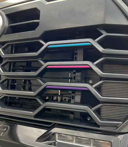 TRD Grille TRI-Color Line Inserts Fits 2022-2026 Toyota Tundra & 2023-2026 Toyota Sequoia by Tufskinz.com