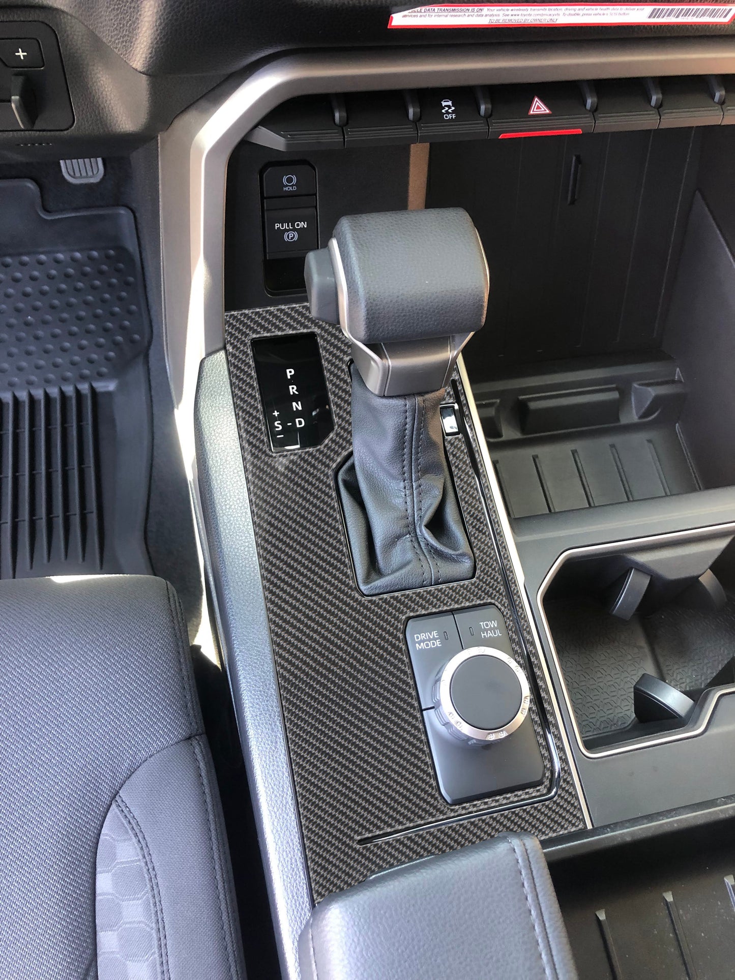Center Console Overlay Fits 2022-2026 Toyota Tundra & 2023-2026 Toyota Sequoia by Tufskinz.com