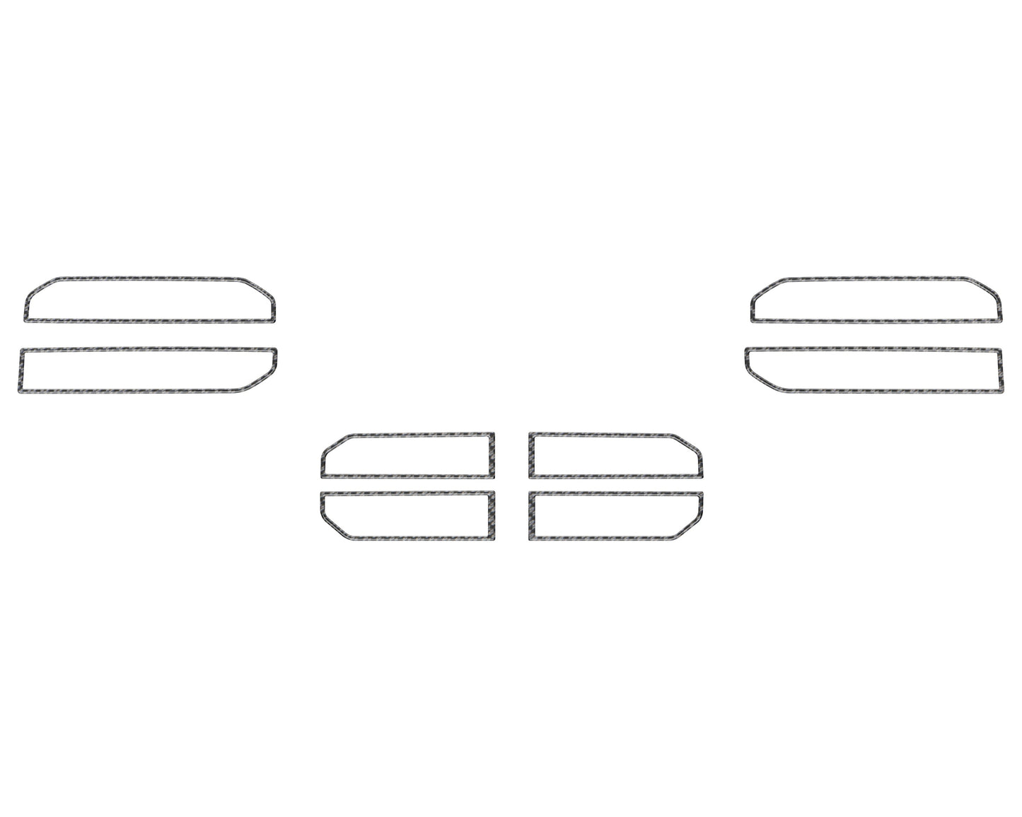 A/C Vent Accent Trim Fits 2022-2026 Toyota Tundra & 2023-2026 Toyota Sequoia by Tufskinz.com