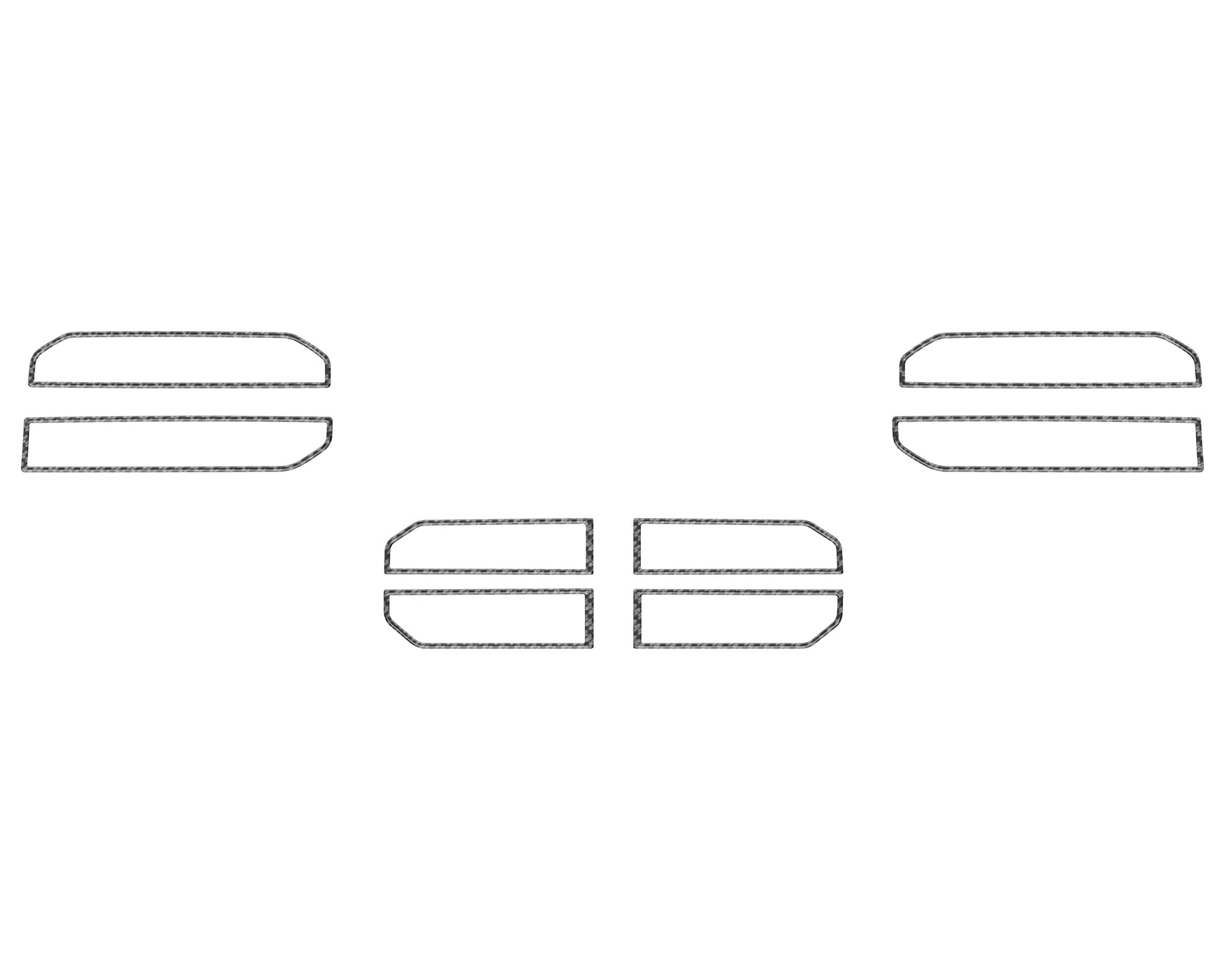 A/C Vent Accent Trim Fits 2022-2026 Toyota Tundra & 2023-2026 Toyota Sequoia by Tufskinz.com