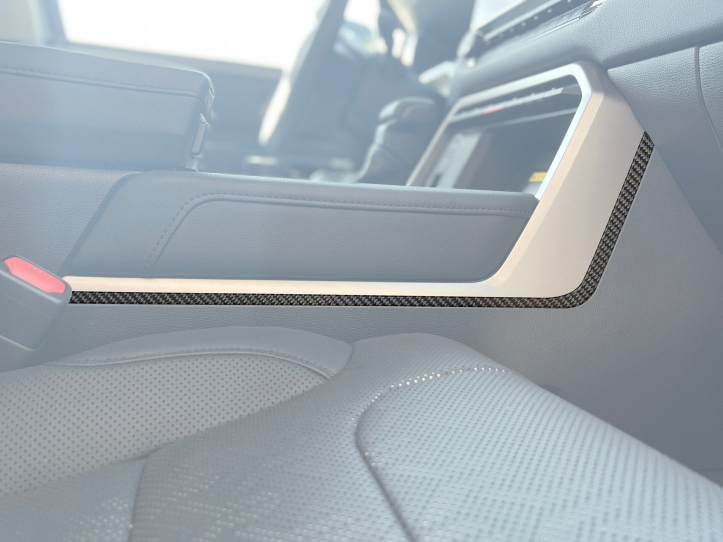 Center Console Side Accent Trim Fits 2022-2026 Toyota Tundra & 2023-2026 Toyota Sequoia by Tufskinz.com
