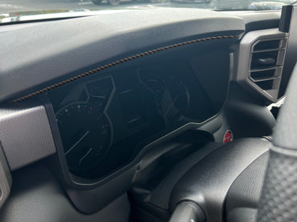 Upper Instrument Gauge Cluster Accent Trim Fits 2022-2026 Toyota Tundra & 2023-2026 Toyota Sequoia by Tufskinz.com
