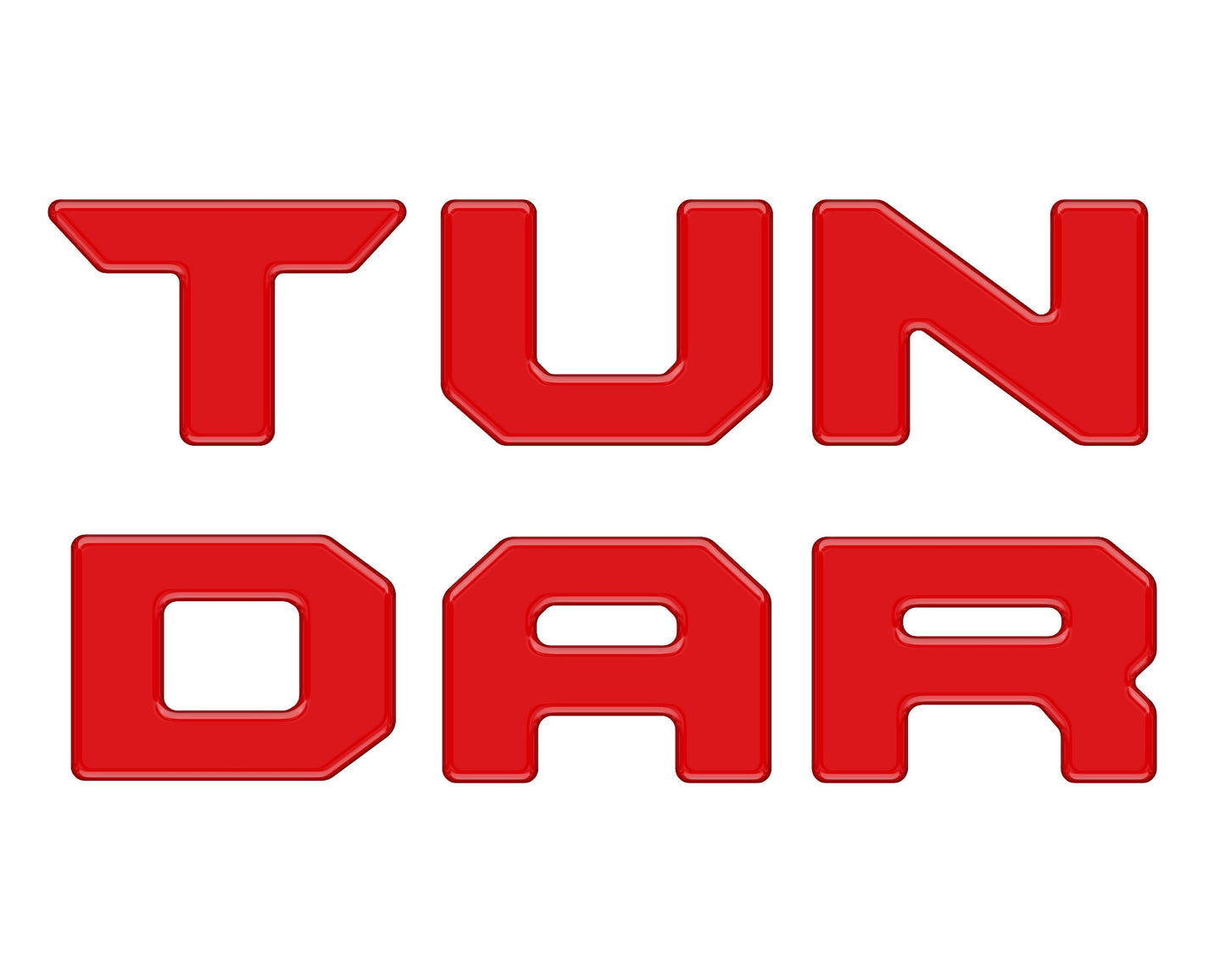 Bed Rail Tailgate Letter Overlays Fits 2022-2026 Toyota Tundra by Tufskinz.com