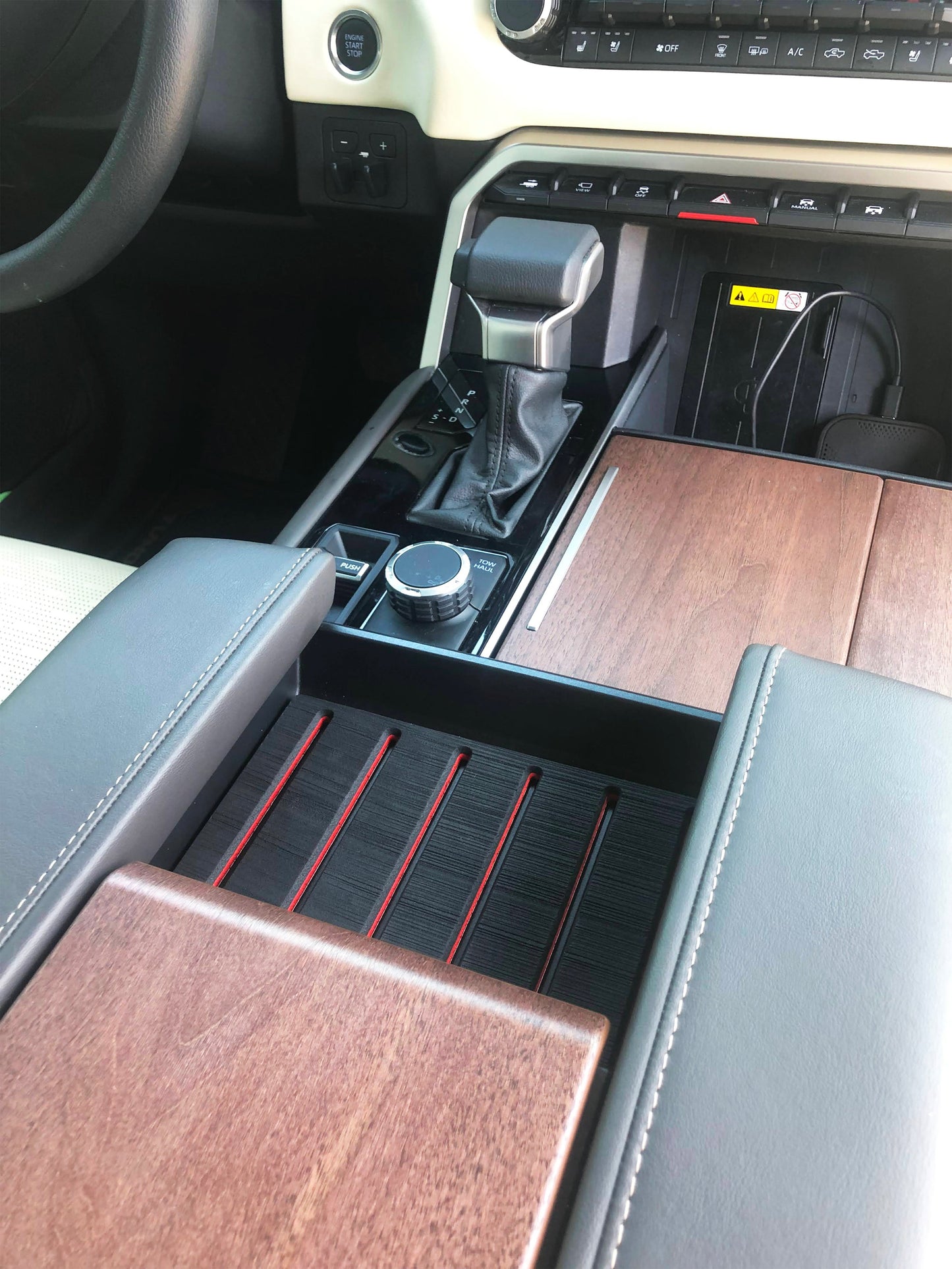 Center Console Foam Inserts Fits 2022-2026 Toyota Tundra & 2023-2026 Toyota Sequoia by Tufskinz.com