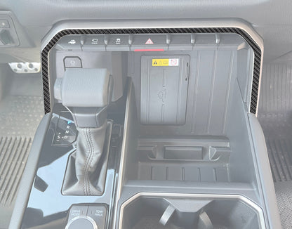 Upper Center Console Line Accent Trim Fits 2022-2026 Toyota Tundra & 2023-2026 Toyota Sequoia by Tufskinz.com