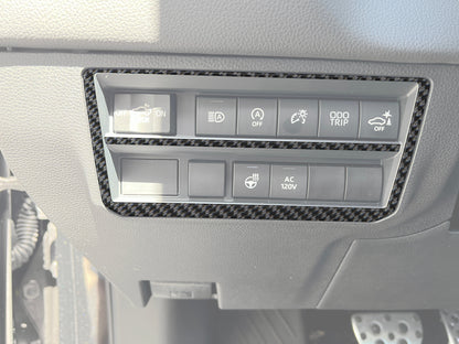 Dim Switch Panel Accent Overlays Fits 2022-2026 Toyota Tundra & 2023-2026 Toyota Sequoia by Tufskinz.com