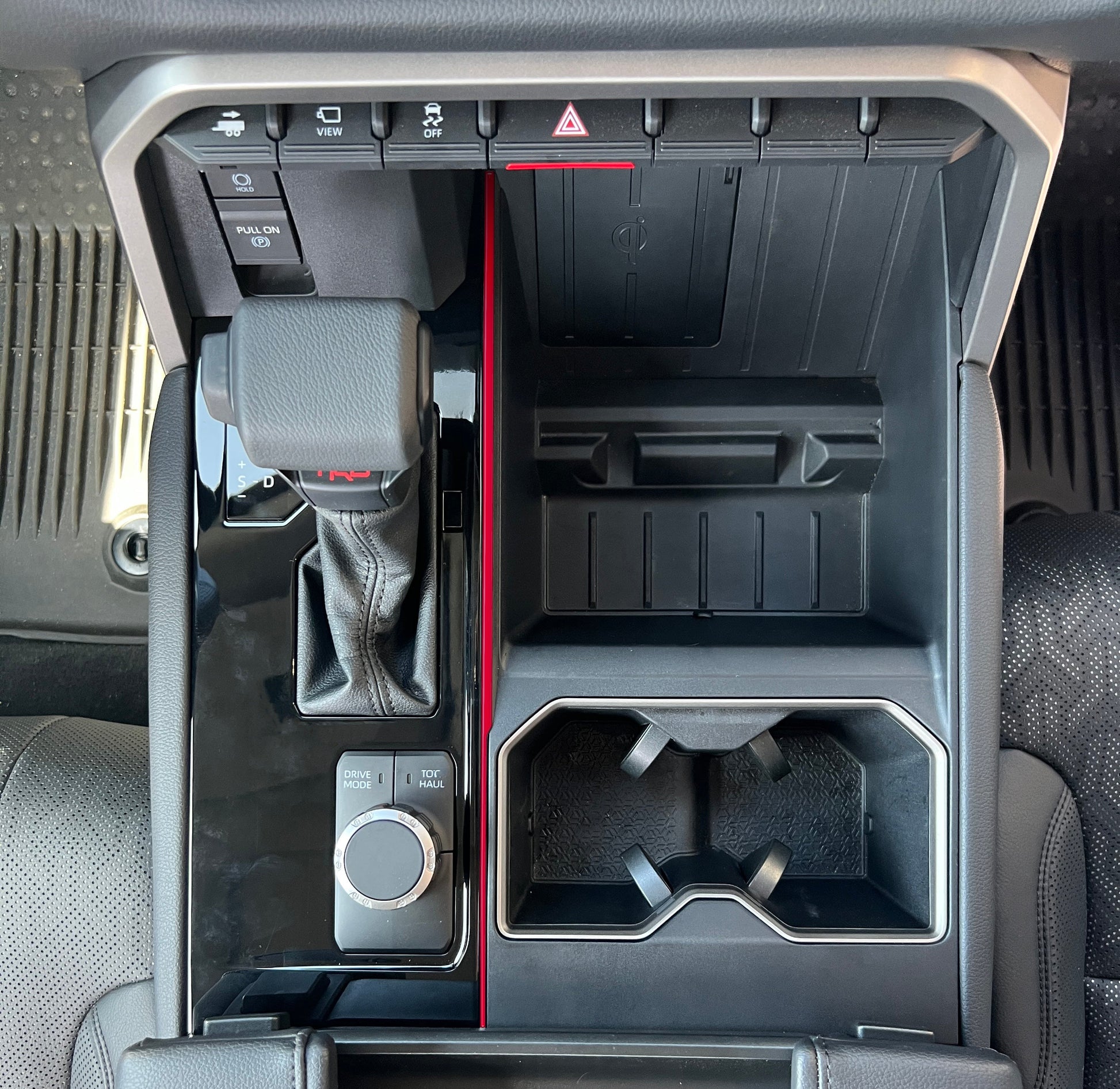 Center Console Thin Line Accent Trim Fits 2022-2026 Toyota Tundra & 2023-2026 Toyota Sequoia by Tufskinz.com