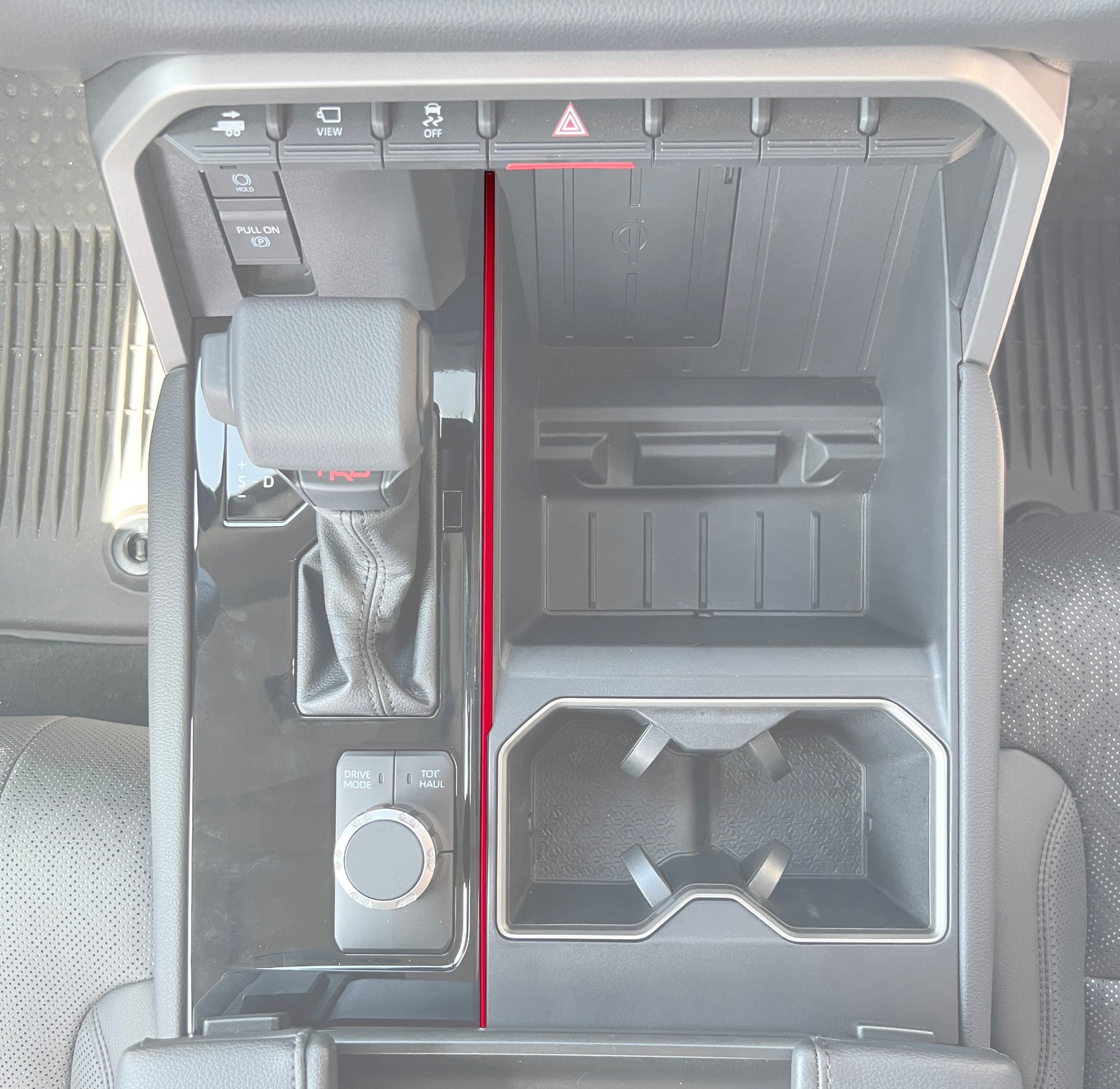 Center Console Thin Line Accent Trim Fits 2022-2026 Toyota Tundra & 2023-2026 Toyota Sequoia by Tufskinz.com