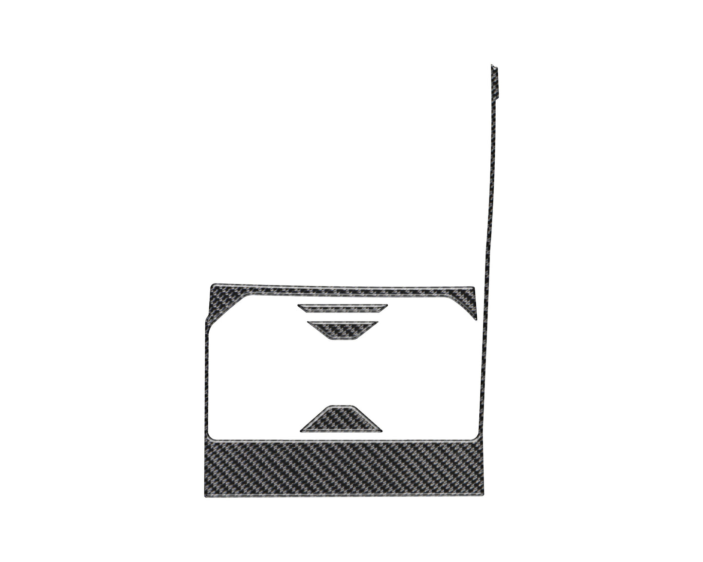 Center Cup Holder Accent Trim Fits 2022-2026 Toyota Tundra & 2023-2026 Toyota Sequoia by Tufskinz.com