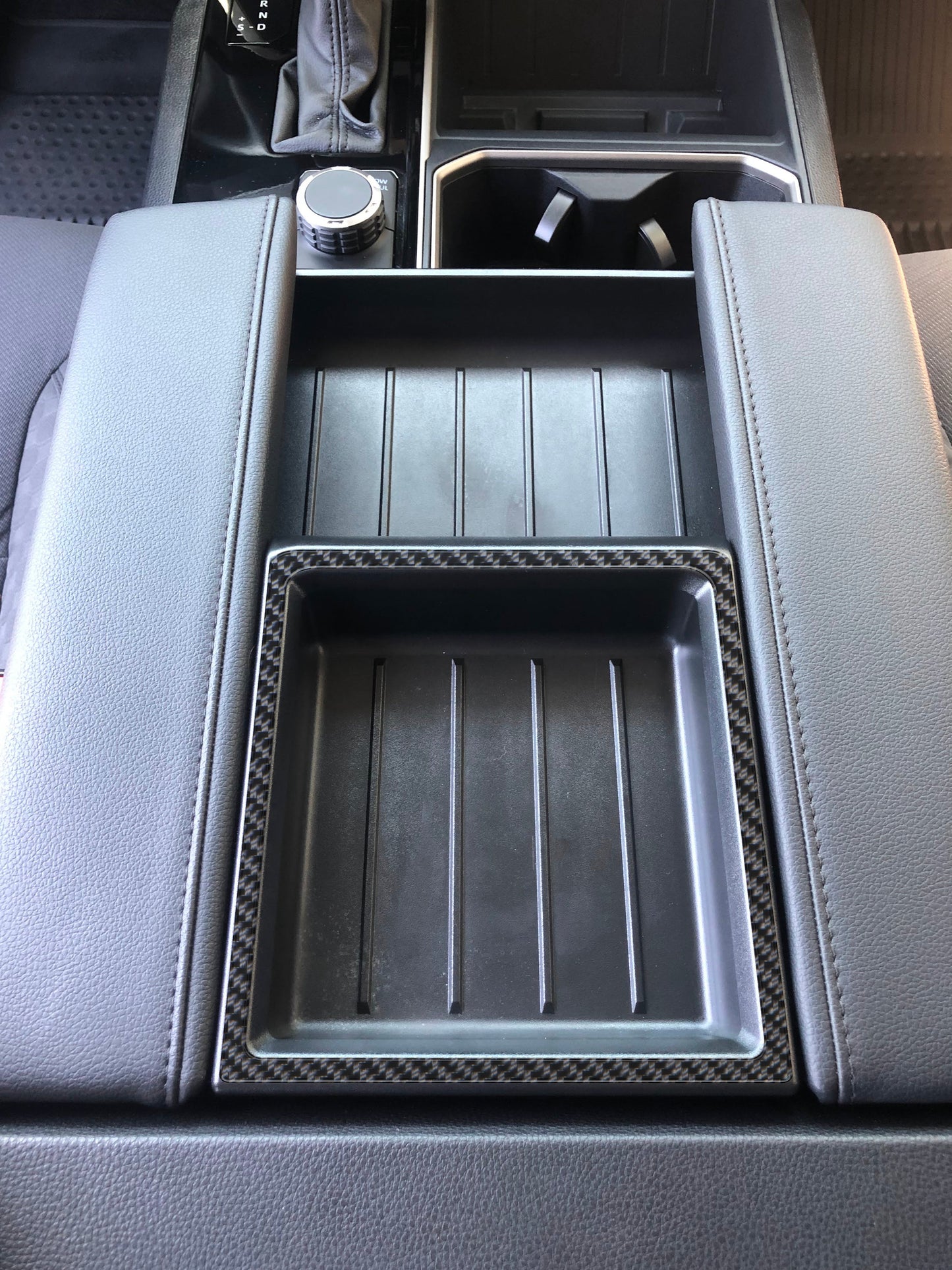 Center Console Compartment Accent Fits 2022-2026 Toyota Tundra & 2023-2026 Toyota Sequoia by Tufskinz.com