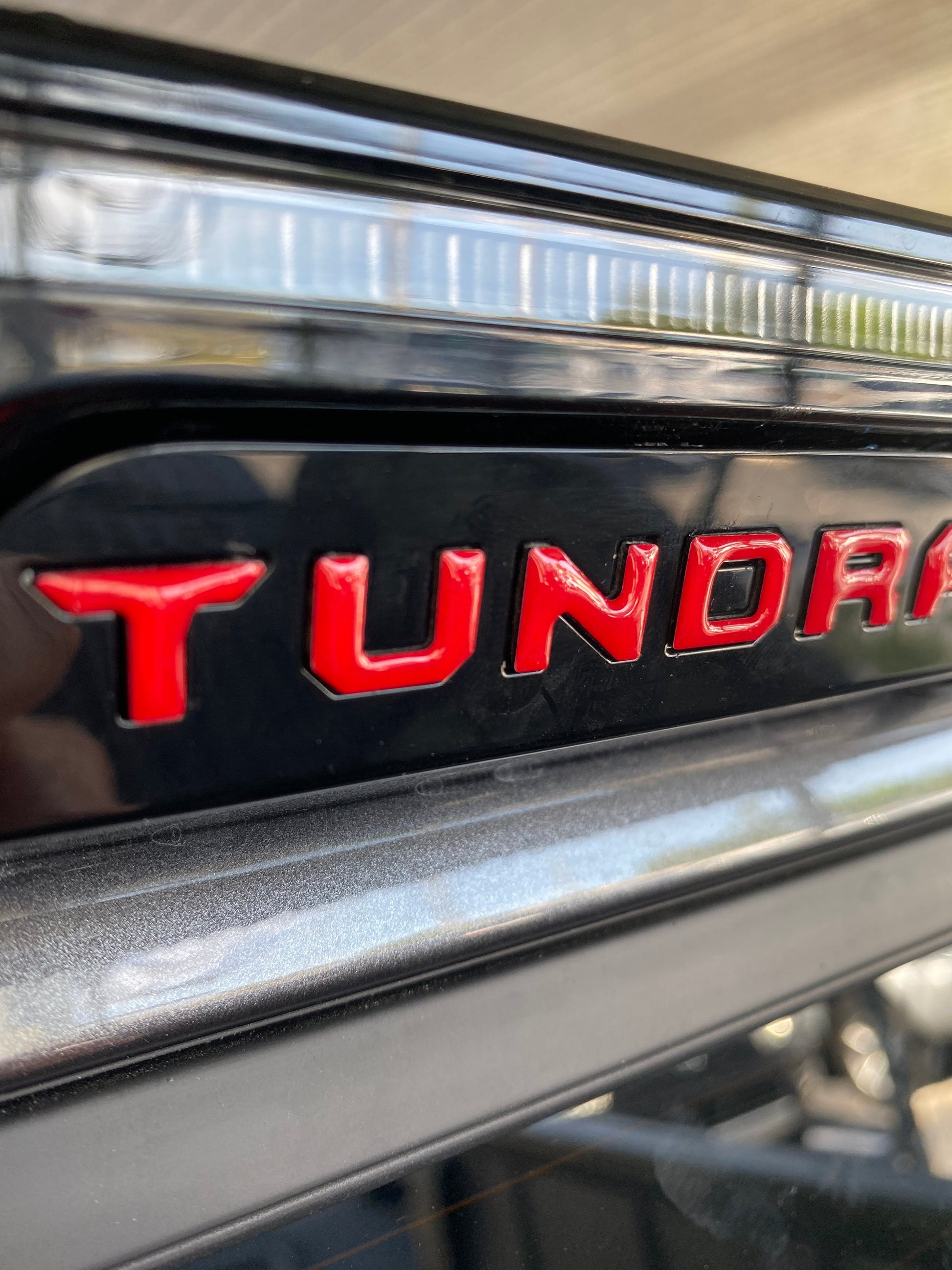 3RD Brakelight Letter Inserts Fits 2022-2026 Toyota Tundra by Tufskinz.com
