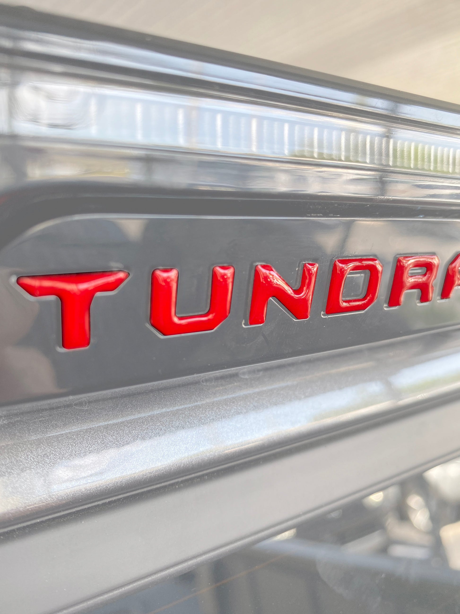 3RD Brakelight Letter Inserts Fits 2022-2026 Toyota Tundra by Tufskinz.com