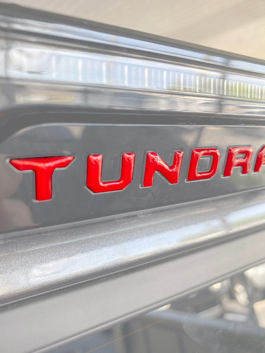 3RD Brakelight Letter Inserts Fits 2022-2026 Toyota Tundra by Tufskinz.com