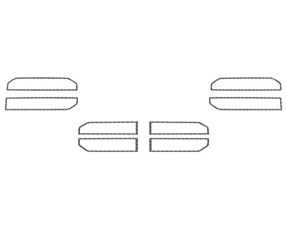 A/C Vent Accent Trim Fits 2022-2026 Toyota Tundra & 2023-2026 Toyota Sequoia by Tufskinz.com