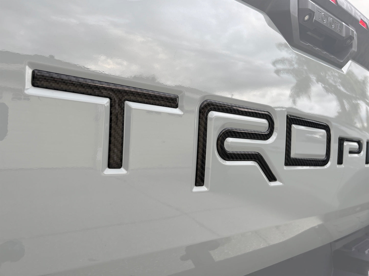 TRD Pro Tailgate Letter Inserts Fits 2022-2026 Toyota Tundra by Tufskinz.com