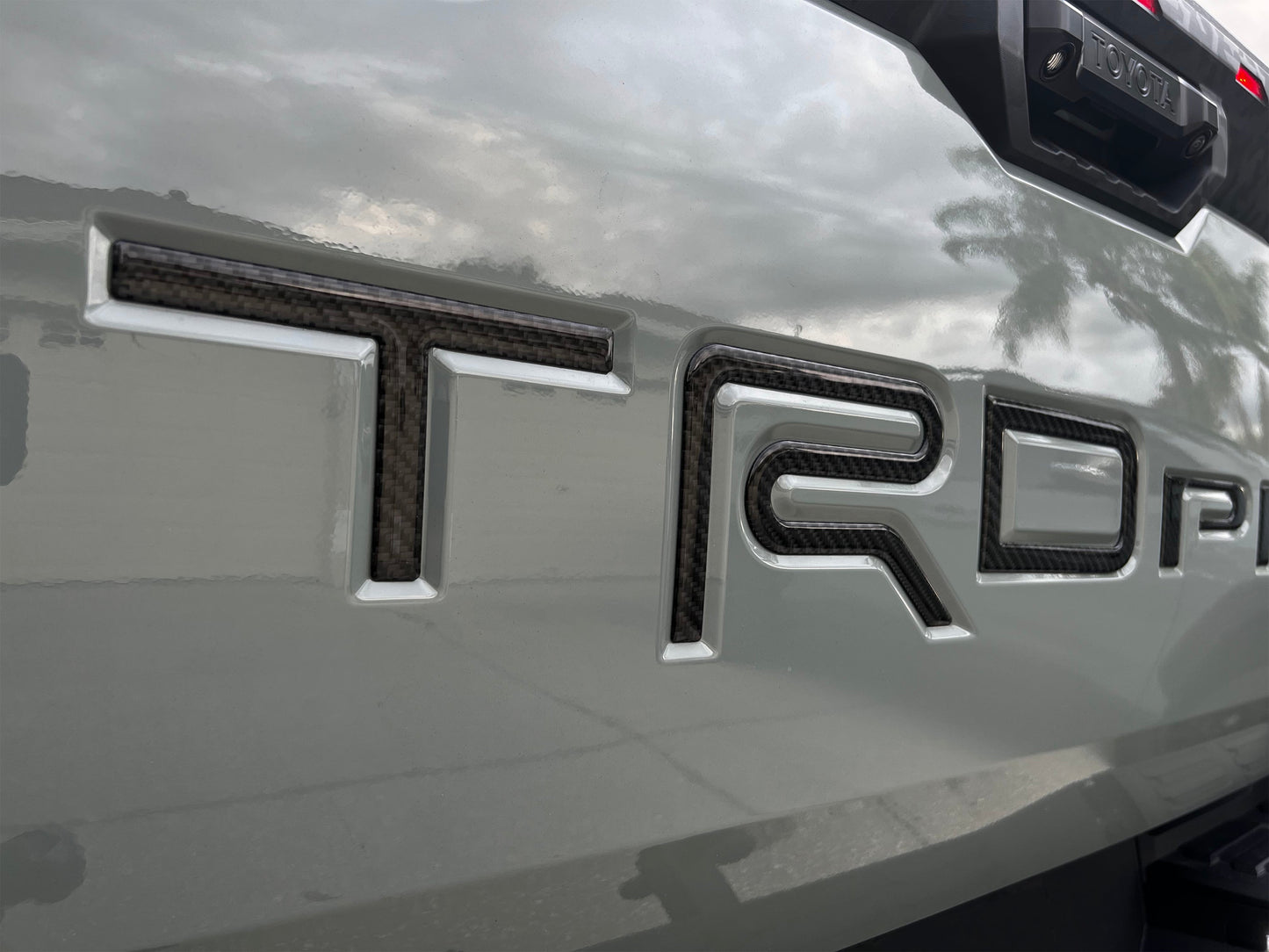 TRD Pro Tailgate Letter Inserts Fits 2022-2026 Toyota Tundra by Tufskinz.com