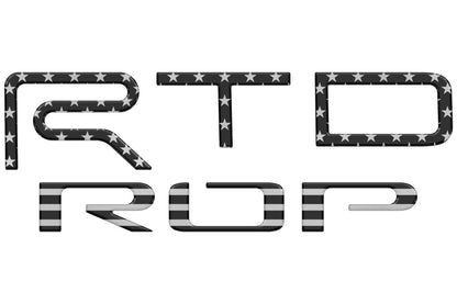 TRD Pro Tailgate Letter Inserts Fits 2022-2026 Toyota Tundra by Tufskinz.com