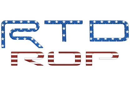 TRD Pro Tailgate Letter Inserts Fits 2022-2026 Toyota Tundra by Tufskinz.com
